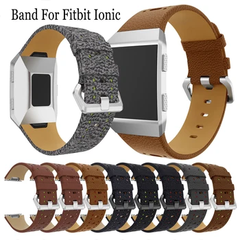 Módne Originálne Kožené Watchband Hodinky Remienok Nahradenie Náramok Pre Fitbit Iónové Smart Športové Hodinky Band Náramok Príslušenstvo