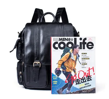 Módne retro pravej kože muži ženy multifunkčný batoh bežné vonkajšie cestovné skutočné cowhide multi-vrecko na notebook bagpack