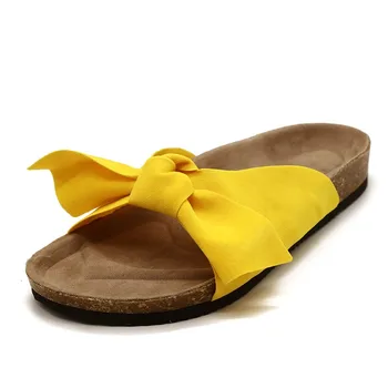 Módne Sandále, Topánky Ženy Luk Letné Sandále, Papuče Krytý Vonkajší Flip-flops Pláže Topánky Žena Papuče
