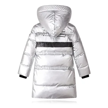 Módne Zimné bundy Deti Dlho nadol bunda Kvality, svetlé umývanie-free pribrala chlapci Kabát Outwear Vetrovka detské oblečenie