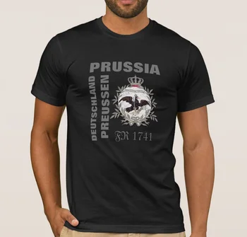 Módny Dizajn Nemecko-Prusko 1741 Čierny Orol Odznak T-Shirt. Letné Bavlna Krátky Rukáv O-Krku Mens T Tričko je Nové S-3XL