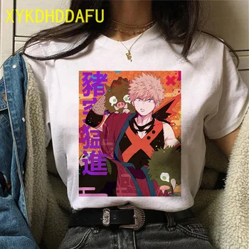 Môj Hrdina Akademickej obce Tričko Ženy Bakugo Katsuki Cartoon Tee Anime Lete Nové Grafické Tričko Harajuku Funny T-shirt Žena ulzzang