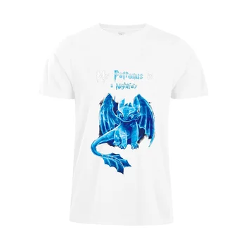 Môj Patronus Je Nightfury T-Shirt Zábavné Bezzubej Tričko filmových Fanúšikov Tričko Krátkym Rukávom Unisex Tričko Vtipné tričko