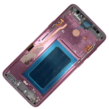Mŕtve Linky G960F LCD Samsung Galaxy S9 Plus LCD S Rámom 1440x2960 Pôvodné S9 SM-G965F G960A Displej Dotykovej Obrazovky Montáž