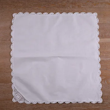 N042-20 : 12 kusov Bielej Bavlny ručne háčkované čipky tabuľka obrúsok Večera Obrúsky