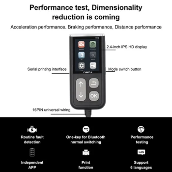 Na Android/IOS Automobilový Bluetooth 4.0 OBD OBD2 EOBD Auto Skener Diagnostický Nástroj