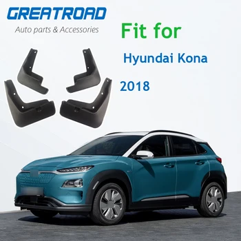 Na Auto-Styling Blatníka Hyundai Kona 2018 Accessorirs Splash Stráže Blato Klapky Mud guards Blatník Auta Styling Nálepky Black 4pcs