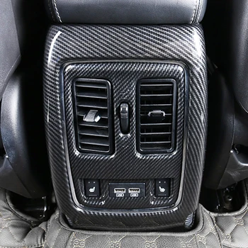 Na Jeep Grand Cherokee-2017 ABS Uhlíkových Vlákien Auto Späť, Zadný klimatizácia zásuvky Prieduch rám, Kryt Výbava príslušenstvo 2ks