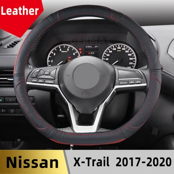 Na Nissan X-Trail T32 2017 2018 2019 2020 X-Trail T32 Originálne Kožené Auto Volant, Kryt Cowhide Odolné Auto Príslušenstvo