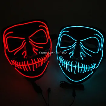 Na Očistenie Volebný Rok Party Maska Strašidelné Halloween Masky Anonymous Hacker, Karneval, Masky Svietiť Strana Dodávky