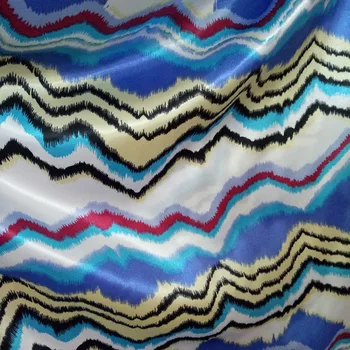 Na Predaj Satin Textílie Mäkké Kvetinový Polyester Jemný Sateen Charmeuse Šatku Pásky Materiál