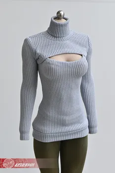 Na sklade 1/6 žena bábika modelom doplnky, oblečenie 12 palcový hnuteľného bábika ženské telo pôvodné otvorené hrudníka sveter