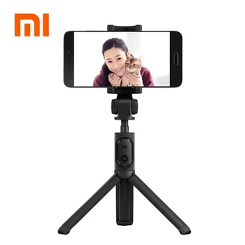 Na Sklade! Xiao Ručný Mini Statív 3 v 1 Self-portrait Monopod Telefón Selfie Stick Bluetooth Bezdrôtové Diaľkové Spúšte Čierna