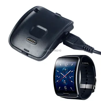 Nabíjací Držiak Dock Kapela Nabíjačka Pre Samsung Výstroj S Smart Hodinky SM-R750 Black Smartwatch Náramok
