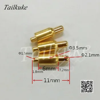 Nabíjanie Náprstok 1.3*11 mm Antény Sonda Priemer 3.5*11 mm POGO PIN Pin Signál