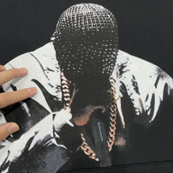 Nadrozmerné Kanye West Hoodie Muži Ženy Hip-Hop Vysokej Kvality Znak Tlače Pulóvre, Mikiny streetwear