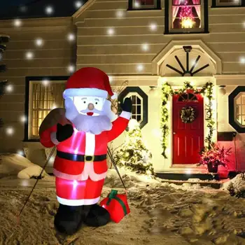 Nafukovacie obrie Santa Claus Vonku Vianočné Dekorácie pre Domov Dvore, Záhradné Dekorácie Veselé Vianoce Vitajte Oblúky