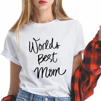 Najlepšie Mama T-shirt Femme Vďakyvzdania Matka Darček Estetické Oblečenie Harajuku 2020 Nových Prírastkov Ženy Bežné Tričko Krátky Rukáv