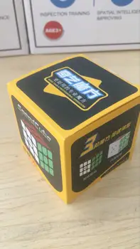 Najnovšie anglický QiYi Plachta W 3x3x3 Rýchlosť Magic Cube Black Professional 3x3 Cube Puzzle Vzdelávacie Hračky Pre Deti Darček, 3x3