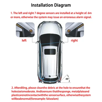 Najnovšie Auto Blind Spot Zrkadlo Radar Detekčný Systém BSD BSA BSM Mikrovlnná Blind Spot Monitoring Asistent Auto Bezpečnosť Jazdy