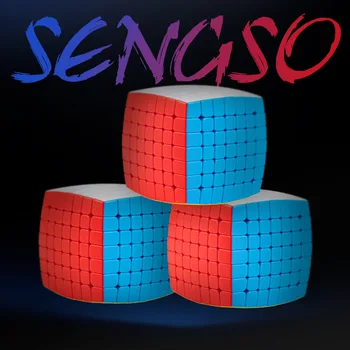 Najnovšie Shengshou Pán M Vankúš 7x7x7 Magnetické Magic Sengso 7x7 Pillowed Rýchlosť Magic Cube Puzzle Cubo Magico Vzdelávania Hračka Detí