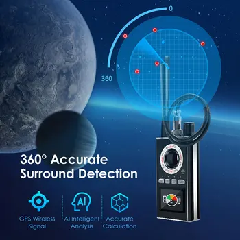 Najnovšie Smart Anti-Spy Detektor Bezdrôtový RF Signálu Detektora Chybu GSM GPS Tracker Šošovky Lasera Skryté Kamery Finder Bezpečnostné Zariadenie