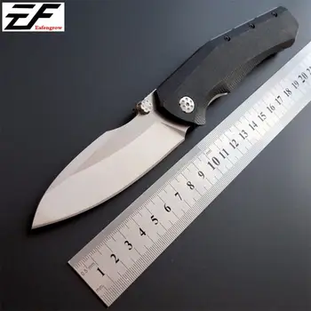 Najnovšie ZT0850 Vreckový nôž D2 Skladací nôž + G10 Rukoväť ložisko camping lovecký nôž vonkajšie výchovy k DEMOKRATICKÉMU občianstvu Nástroj nôž
