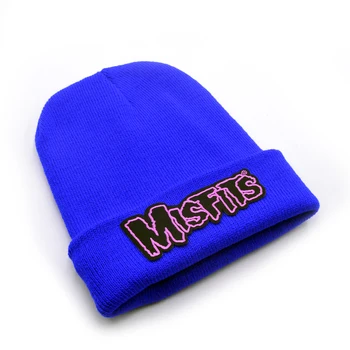Najnovší model Misfits logo Vlnené Čiapky 6 farieb Zrastov Mužov Zimné Čiapky Pre Mužov, Ženy Teplú Čiapočku klobúk Háčkovanie hat klobúk bavlna