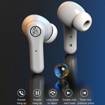 NAK Pro Bluetooth V5.1 Bezdrôtový Vodotesné Slúchadlá s Aktívnym znižovaním Hluku
