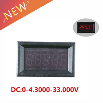 Napätie ukazovateľ Digitálne Premennej Presnosť Voltmeter 0-33V DC Napätie Meter Panel Elektrické Napätie Tester Rozchod 4 Riadky 5 bitov