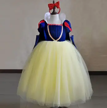 Narodeniny Dievča Snow White Princess party Šaty Karneval Kostým na Deti Večer tutu Šaty deti cosplay Maturitné Šaty