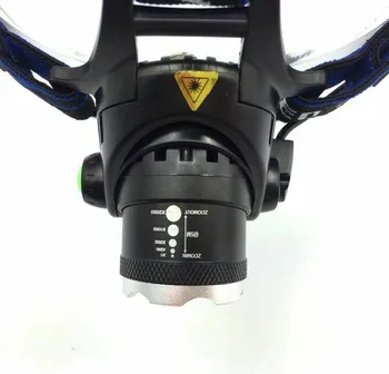 Nastaviteľné Dlhé A Krátke Vzdialenosti Vonkajšie Headset Nabíjateľná Vedúci svetlo T6 LED Taktické Svetlomet Svetlometu S Svetlomet