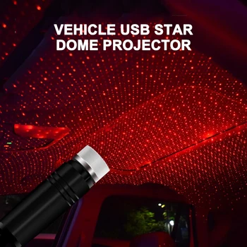 Nastaviteľné LED Auto Strechy Star Nočné Svetlo Projektora Hliníka, Plastu Okolitého Svetla Zvýrazniť Projekcie pre Vonkajšie Aktivity