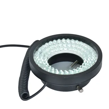 Nastaviteľné Mikroskopom 96 LED Prsteň Svetla Iluminátor Svietidlo pre Priemysel Stereo Mikroskopom Fotoaparát zväčšovacie sklo s SIEŤOVÝ Adaptér