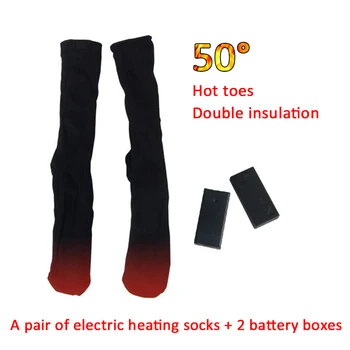 Nastaviteľné Teplejšie Ponožky Elektrické Vyhrievané Ponožky Nabíjateľná Batéria Pre Ženy, Mužov, Zimné Outdoorové Lyžovanie, Cyklistika, Šport, Vyhrievané