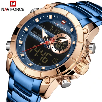 NAVIFORCE Mužov Sledujte najlepšie Luxusné Značky Quartz Muž Hodiny Design Športové Nepremokavé Nerezové Náramkové hodinky Reloj Hombre 2020 Nové