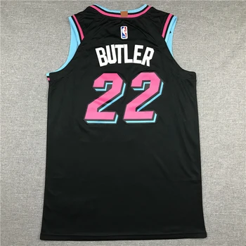 NBA Miami Heat #22 Butler pánske Basketbalové Dresy, Čierne Dresy