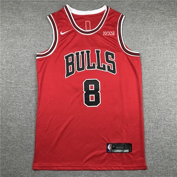 NBA pánske Chicago Bulls#8 Lavine Basketbalové Dresy Červené Dresy