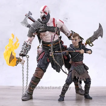 NECA Boh Vojny Kratos & Atreus Ultimate PVC Akcie Obrázok Zberateľskú Model Hračka