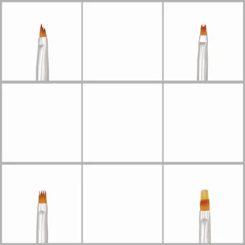 Nechtov Kefkou Nastaviť 8pcs farbe Kovu držiak na pero Maľovanie rôznych umeleckých vzorov
