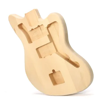 Nedokončené Lipa Elektrická Gitara Telo DIY Hudobný Nástroj Gitara Telo Náhradné Diely Pre 6 Strún Gitary Príslušenstvo