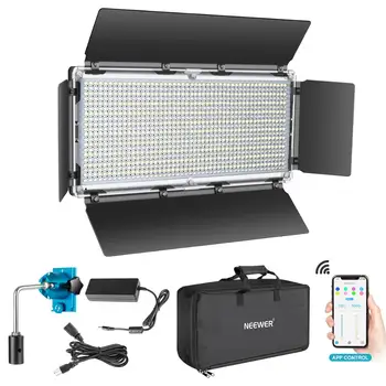Neewer 960 LED Video Svetlo s APP Inteligentný riadiaci Systém, Stmievateľné 3200K-5600K Bi-Farebná Fotografia LED Osvetlenie Auta