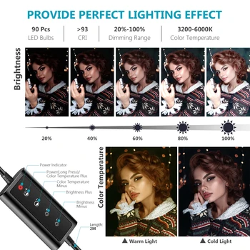 Neewer Stmievateľné LED Prsteň Svetla 10-palcový Selfie Krúžok Svetlo s Statív Stojí, Ringlight pre make-up Youtube Pre TikTok Vlog