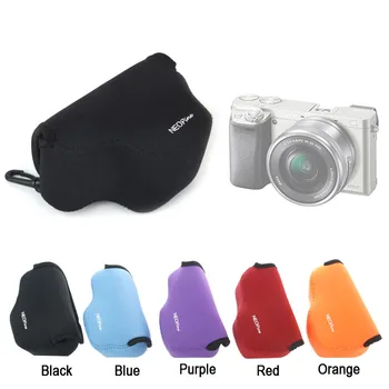 Neoprénu Soft Fotoaparát chrániť prípade taška pre Sony A6000 A6100 A6300 A6400 16-50mm