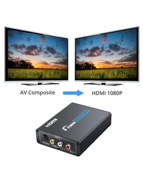 Neoteck Zliatiny AV Kompozitný S-Video, HDMI 3,5 mm Audio Converter Upscaler 720P/ 1080P pre NES N64 Sega Genesis, PS2, PS3
