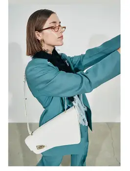 Nepravidelný Geometrické Ženy Taška cez Rameno Dizajn Zámok Reťazca Crossbody Tašky pre ženy Kabelky Osobnosti Obálky Ruky tašku žena