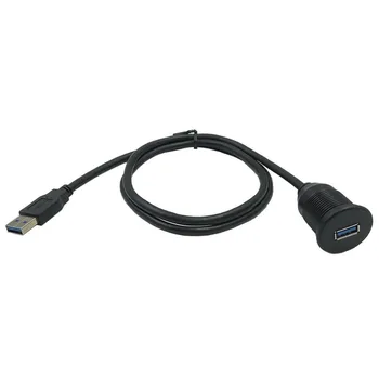 Nepremokavé Flush Mount USB Dock Adaptér Tabuli Pan USB 3.0 Port Samec Samica Predlžovací Kábel pre Auto, Motocykel