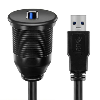 Nepremokavé Flush Mount USB Dock Adaptér Tabuli Pan USB 3.0 Port Samec Samica Predlžovací Kábel pre Auto, Motocykel