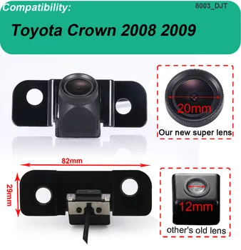 Nepremokavé nočné videnie, HD CCD 1280*720 pixelov 1000 TV riadkov objektív 20 mm zálohy zozadu auto kamera pre toyota crown 2008 2009
