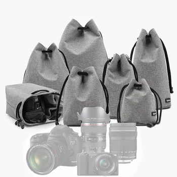 Nepremokavé Oxford Handričkou Šnúrkou Tašky pre ZRKADLOVKY Digitálne SLR Fotoaparáty Objektív, Príslušenstvo